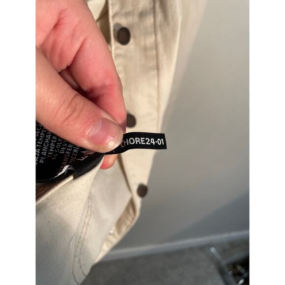 Well Worn Cream Denim Oversized Chore Jacket Size XL - Picture 11 of 11